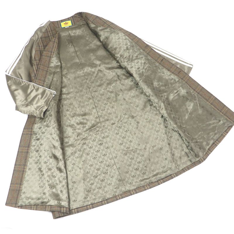 Gucci X Adidas Gucci X Adidas 710398 Three Stripes Trefoil Checkered Pattern