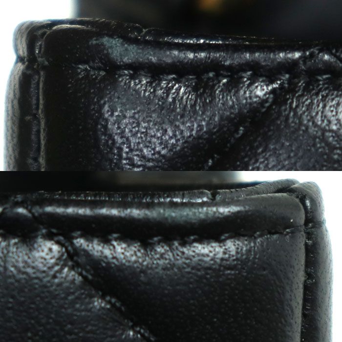 Chanel Mini Classic Handbag Shoulder Bag Black A69900 Ladies Preowned