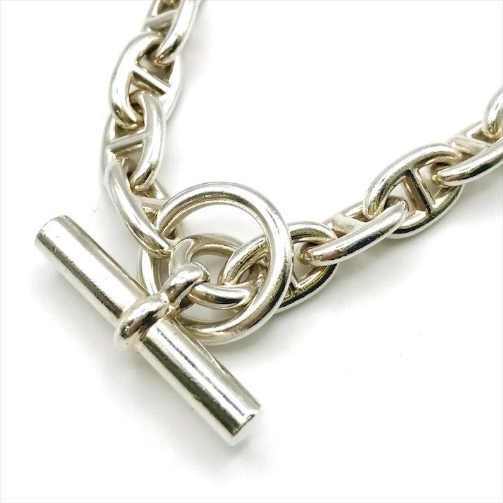 Hermes Chaine D'ancre MM Necklace Silver 36 Pieces