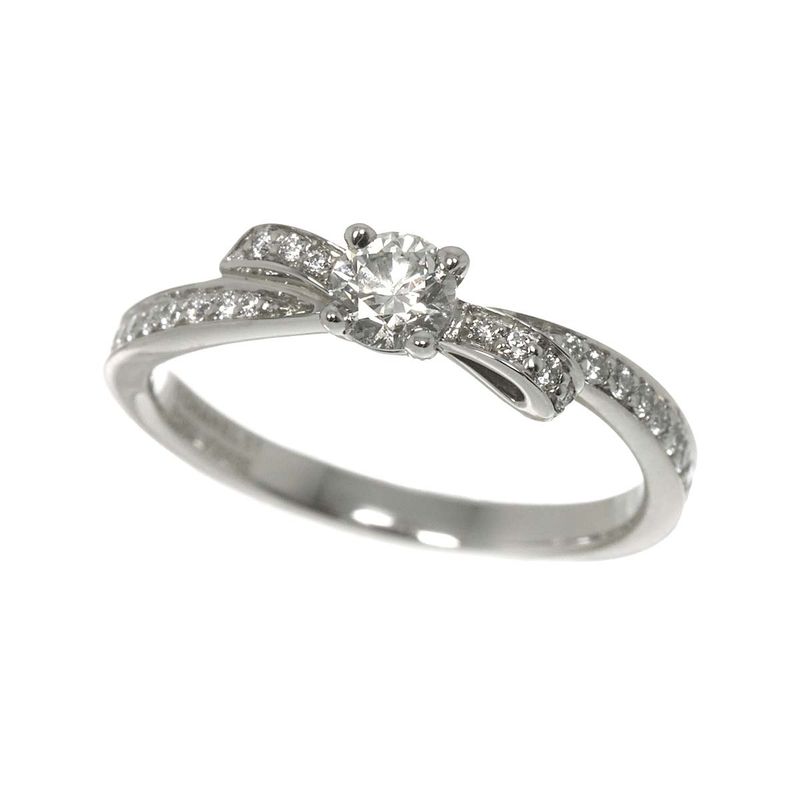 Chanel Ribbon De Chanel Diamond 025ct E/vvs2/3ex #51 Ring Pt Platinum Ring [with