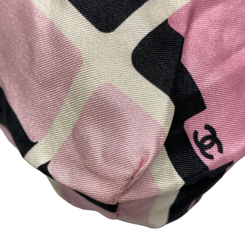 Chanel Tote Bag Matelasse Pink X Black X White Gold Hardware / Chain Shoulder /