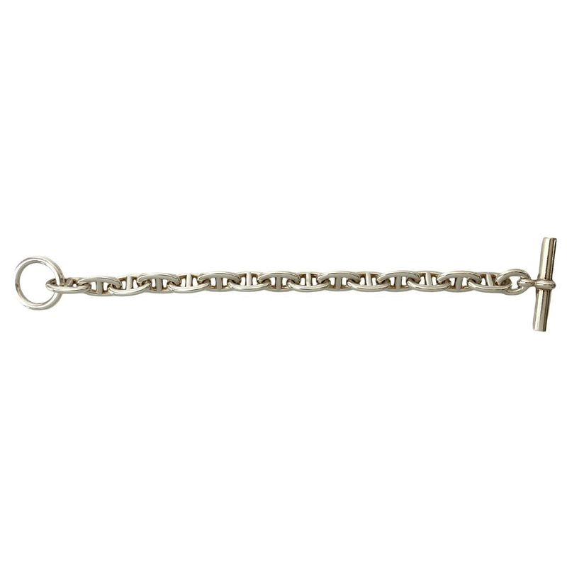 Hermes Chaine D'ancre MM15 Silver 925 Bracelet Bangle