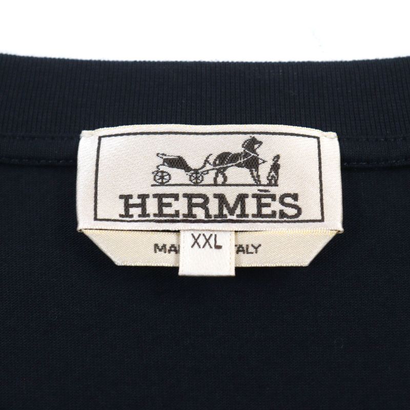 Hermes 23SS Poulp Watch 100% Cotton Octopus Print Design Crew Neck Short Sleeve