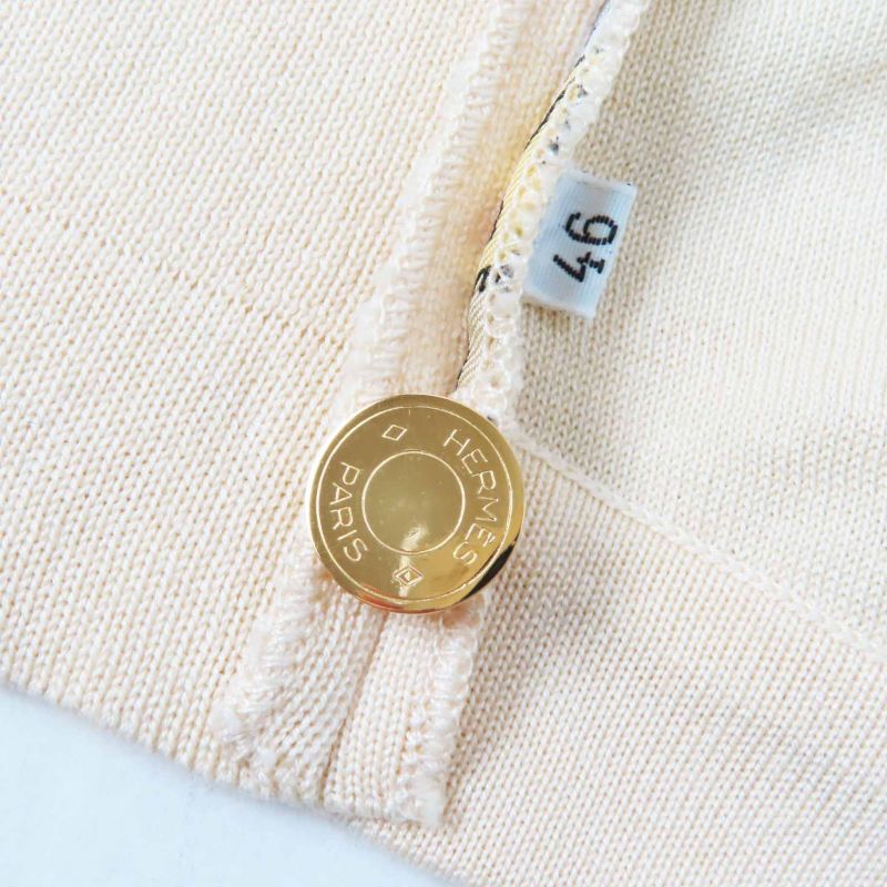 Hermes Vintage MONT Sainct Michel Mont Saint Michel Silk Cotton Rare Vest