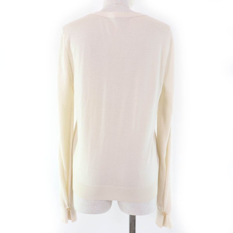 LOEWE S359y16k24 100% Cashmere Long Sleeve Knit Cardigan With Logo Hardware