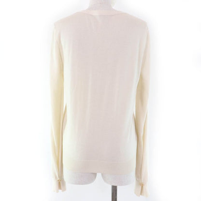 LOEWE S359y16k24 100% Cashmere Long Sleeve Knit Cardigan With Logo Hardware