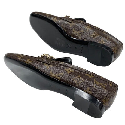 Unused Louis Vuitton Upper Case Line Monogram Loafer Flat Shoes Lvhardware