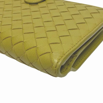 Bottega Veneta Intrecciato 132357 Kiwi Bifold Wallet Unisex