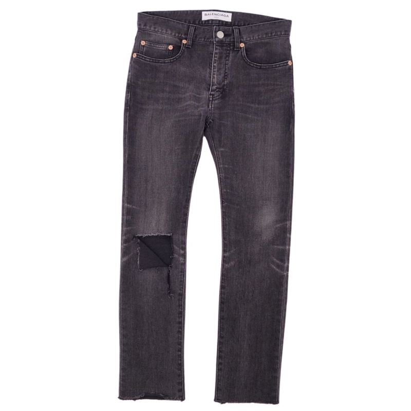 Balenciaga Pants Denim Pants Damaged Wool