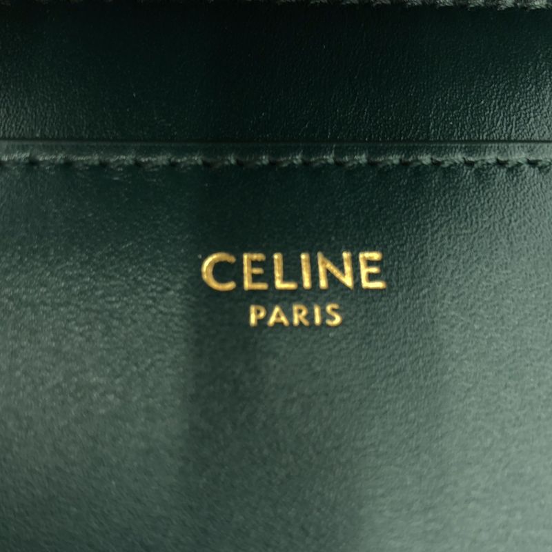 Celine - 16 Caisse Bouzas Small Leather Shoulder Bag - Green - Women's