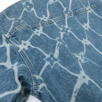 Louis Vuitton Monogram Print Denim Short Sleeve Shirt 1afqz1 #XL Shorts #34
