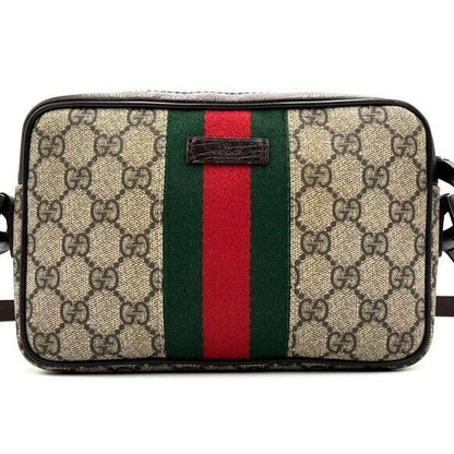 Gucci GG Supreme Sherry Ophidia Crossbody Web Canvas Messenger Bag