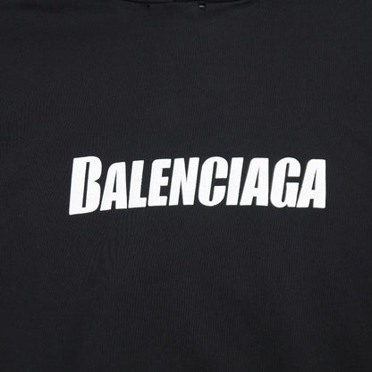 2022Balenciaga Destroyed Logo Hoodie Size S Logo Print Aged 20250722 Ra5608