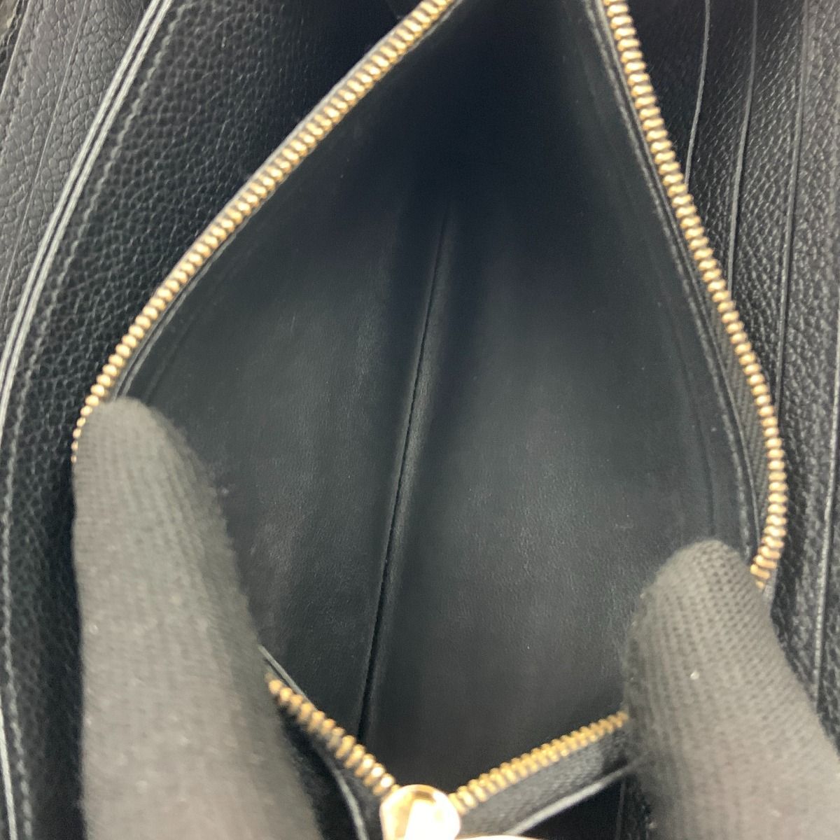 Louis Vuitton Monogram Empreinte Zippy Wallet Round Zipper Long Wallet M61864