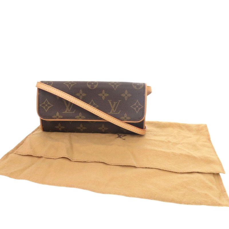 Louis Vuitton Pochette Twin PM Monogram M51854 Shoulder Bag LV 1047 Louis