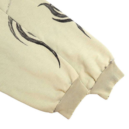 Balenciaga 24aw Y2k Zip-Up Hoodie Regular Fit Zip-Up Hoodie 803264 Trvg2 Beige M