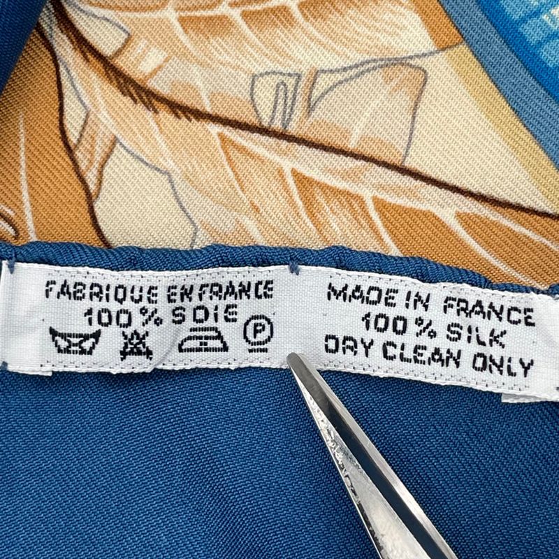 Hermes Scarf Carre 90 Au Son Du Tam To The Sound Of Tam Silk Navy