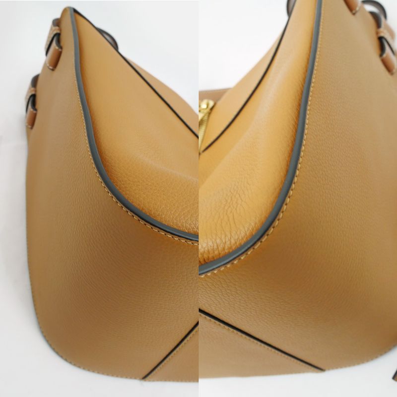 Loewe Hammock Small 38712kbn60 Brown Shoulder Hand 2way Bag Leather