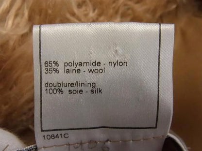 Chanel 65% Nylon And 35% Wool Long Coat Outerwear Jacket Clothing Size 38