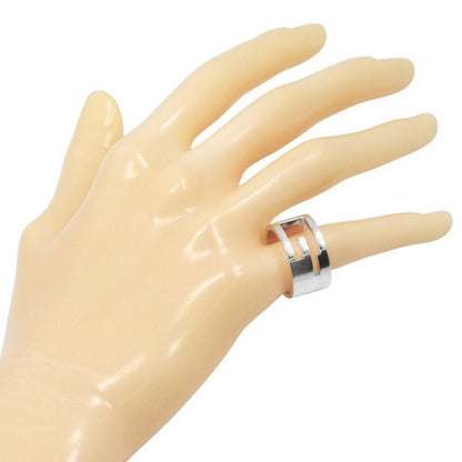 Gucci Branded G Wide Silver 925 Size 20 Men's 12.5g Ring