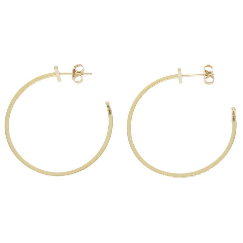 Tiffany & Co T-wire Hoop 18K Yellow Goldearrings Women