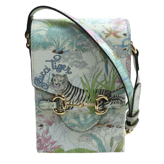 Gucci Taiga - Horsebit 1955 Shoulder Bag Multicolor 625615 Animal Women Preowned