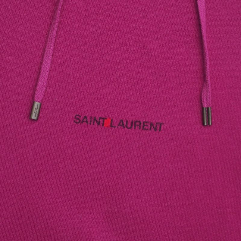 Saint Laurent Paris Hoodie Size XS (155 80Y) Pullover Logo Print Made In Italy