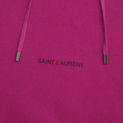 Saint Laurent Paris Hoodie Size XS (155 80Y) Pullover Logo Print Made In Italy