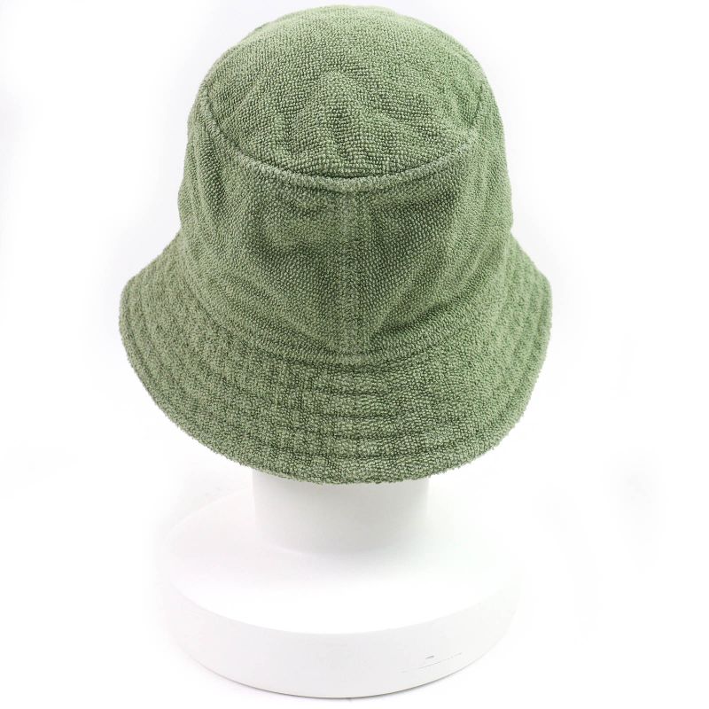 Hermes Harper 100% Cotton Funny Ice Creem Patch Pile Hat Greenish 59 Made In
