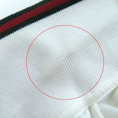 Gucci '20 599122 Web Stripe Interlocking G Pile Cotton Short Sleeve Polo Shirt