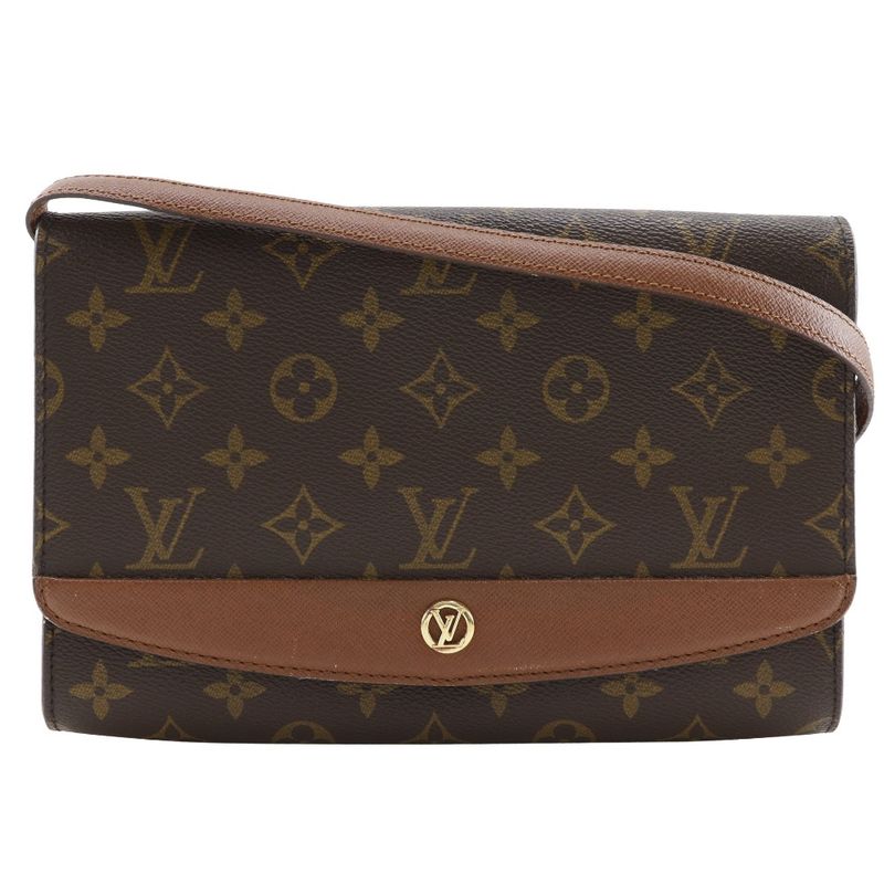 Louis Vuitton Bordeaux 24 Vintage 2WAY Clutch M51798 Monogram Canvas Brown