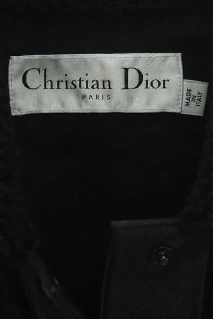 Christian Dior 248v25al854 Leather Switched Boa Blouson Women's 38