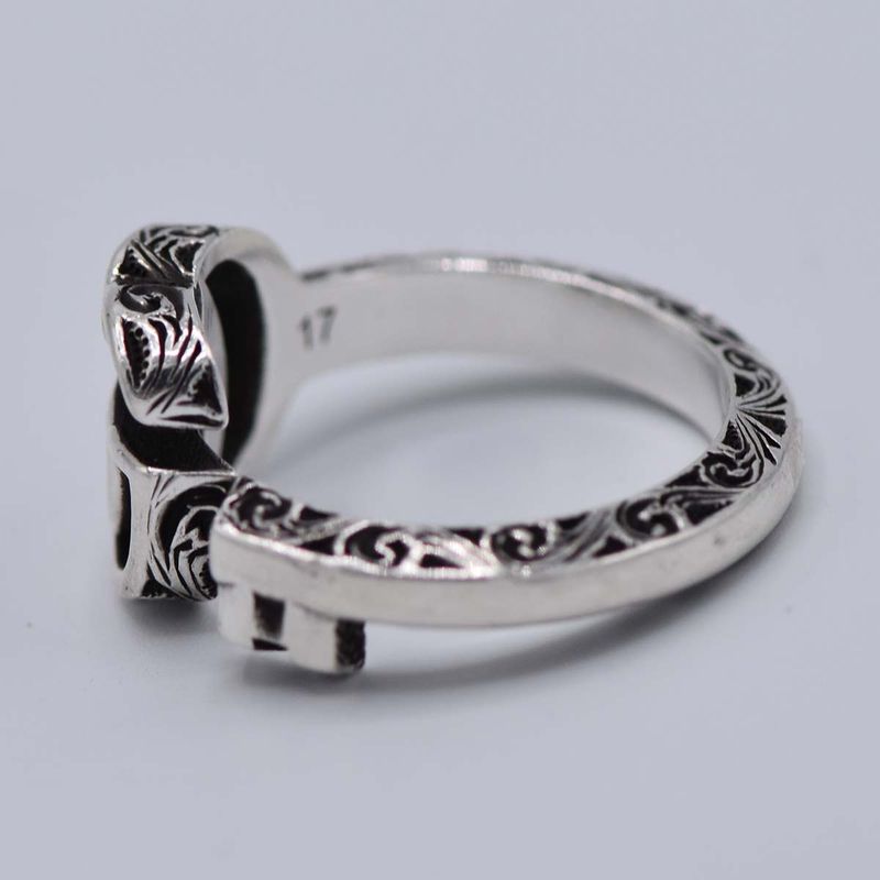 Gucci Ring Double G Key Ring Size 15 Approx 5.7g Silver SV 925 Accessories