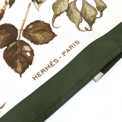 Hermes Vintage Tourbillon Swirls 100% Silk Margiela Period Fallen Leaves Long