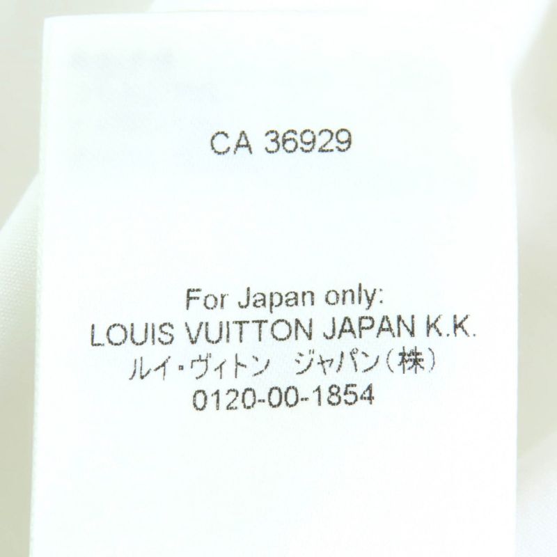 Louis Vuitton 25AW Cotton Logo Button Monogram Long Sleeve Shirt White Gold