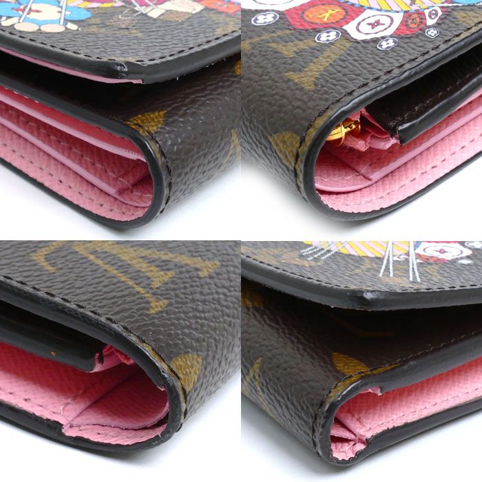 Louis Vuitton Portefeuille Victorine Trifold Wallet Monogram Brown Multicolor