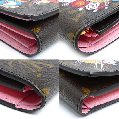 Louis Vuitton Portefeuille Victorine Trifold Wallet Monogram Brown Multicolor