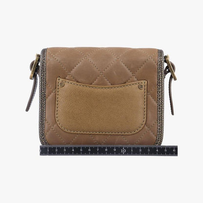 Chanel Back Toss School Mini Flap Gold Leather A67252 17089864