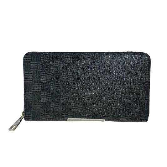 Louis Vuitton N63077 Damier Graphite Round Zipper Zippy Organizer Long Wallet
