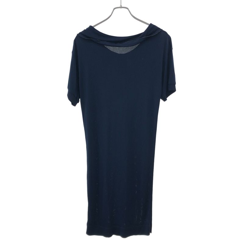 Hermes Rayon Polo Dress Navy 36
