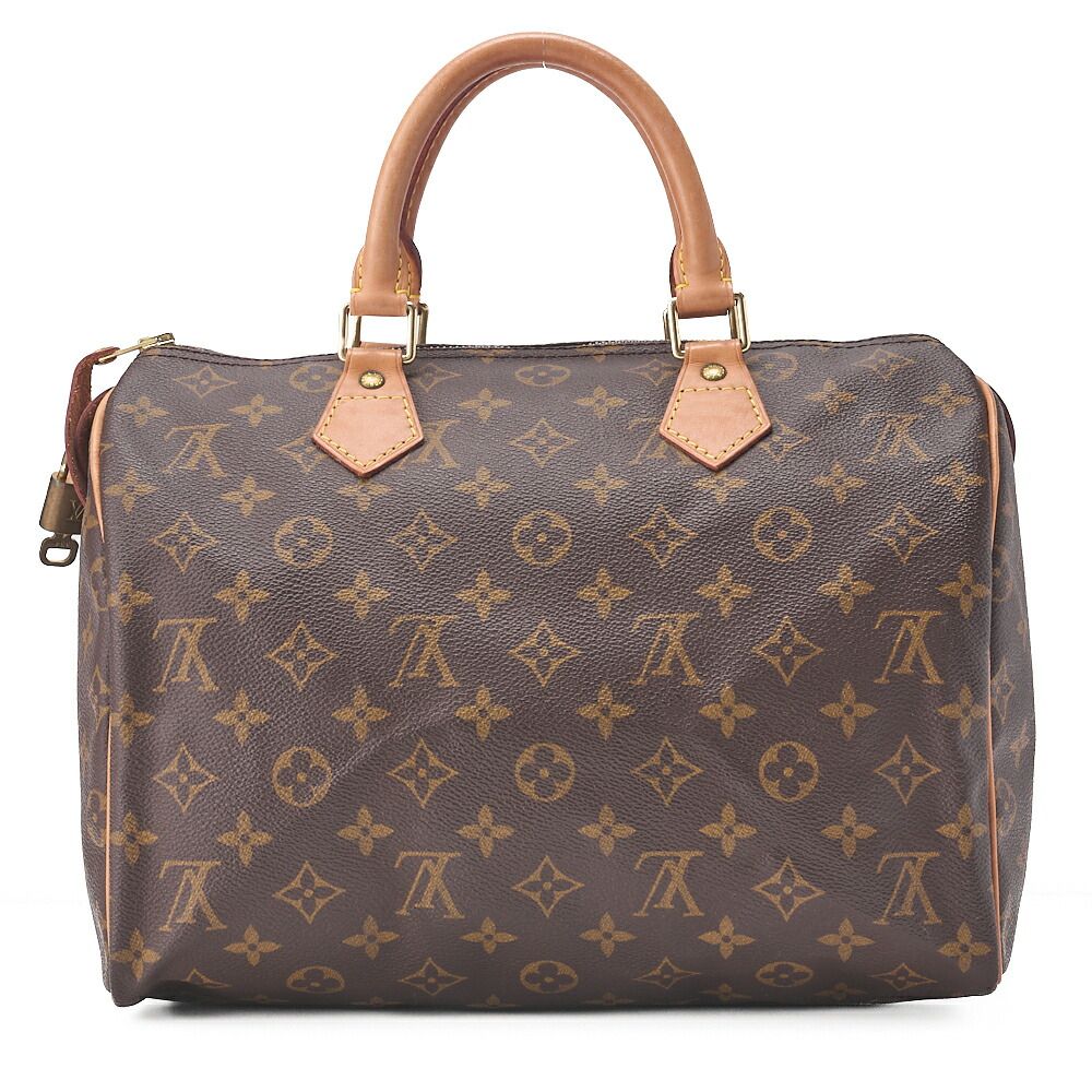 Louis Vuitton Monogram Speedy -30 Handbag M41526 Brown (gold Hardware) [no