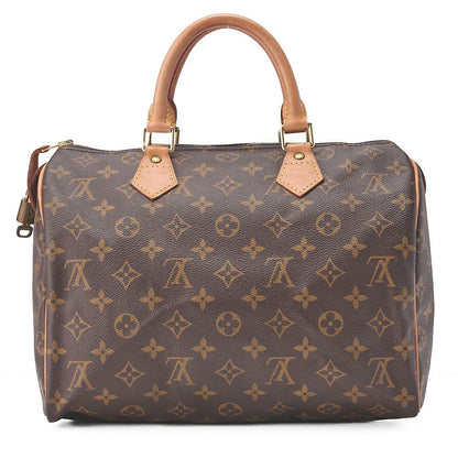 Louis Vuitton Monogram Speedy -30 Handbag M41526 Brown (gold Hardware) [no