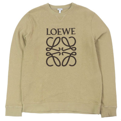 LOEWE S6199800cr Cotton Anagram Embroidery Embroidered Sweatshirt Beige M