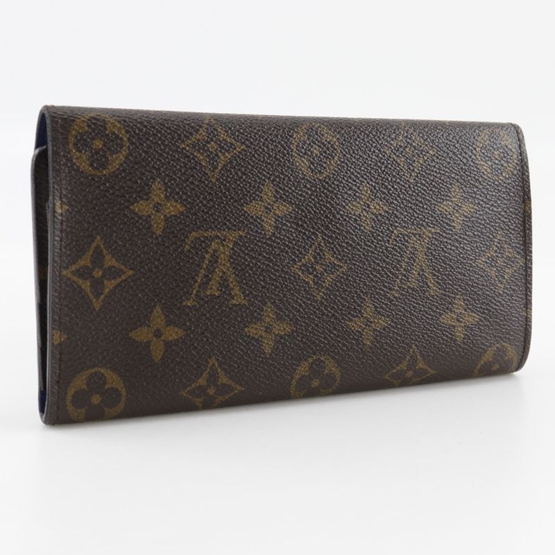 Louis Vuitton Portefeuille Josephine Three-fold M60164 Monogram Canvas Brown