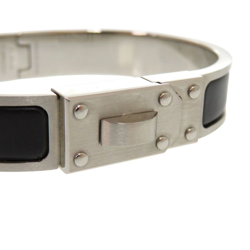 Hermes Kelly Men Sp0212 Metal Noir Black Matte Black Bangle 1698 Hermes