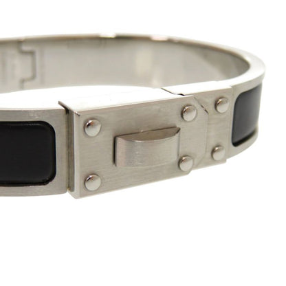 Hermes Kelly Men Sp0212 Metal Noir Black Matte Black Bangle 1698 Hermes