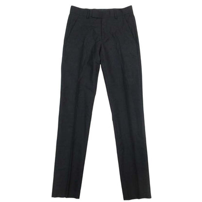 Dior Homme Wool Mohair Trousers Pants Pleated No Tuck 44 Black