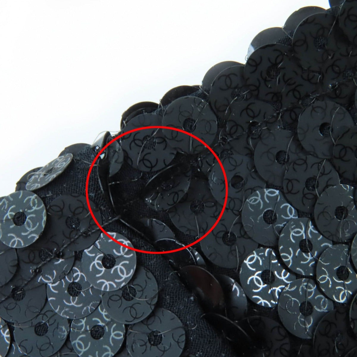 Chanel 23C CC Logo Sequin Design Bucket Hat Black M — view 13