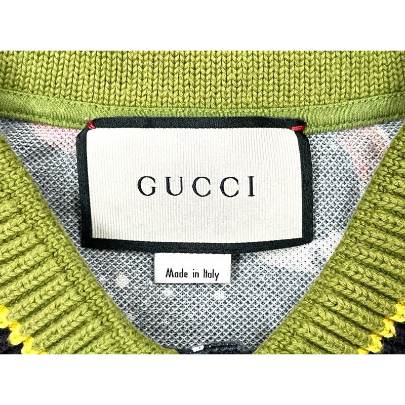 Gucci Space Animals Polo Shirt XS Size Snake Dark Navy — view 3
