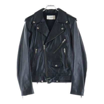 Celine by Hedi Slimane Classic Biker Calfskin Double Leather